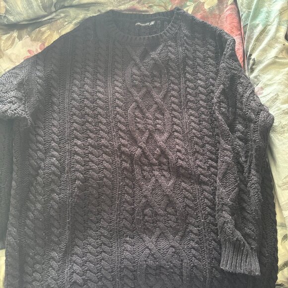 Bershka Black Oversized Knit Sweater –Size M - Picture 1 of 1